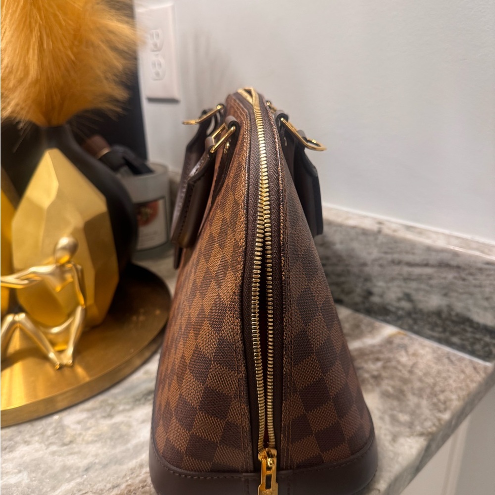 Louis Vuitton Brown Checkered Satchel - Picture 2 of 6